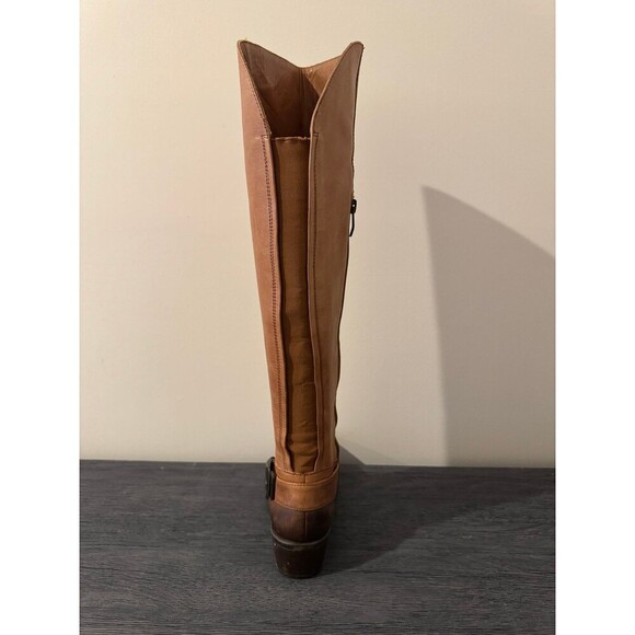 Vince Camuto Tall Valero Riding Boots Cognac Brown Leather 7.5 - Picture 2 of 11